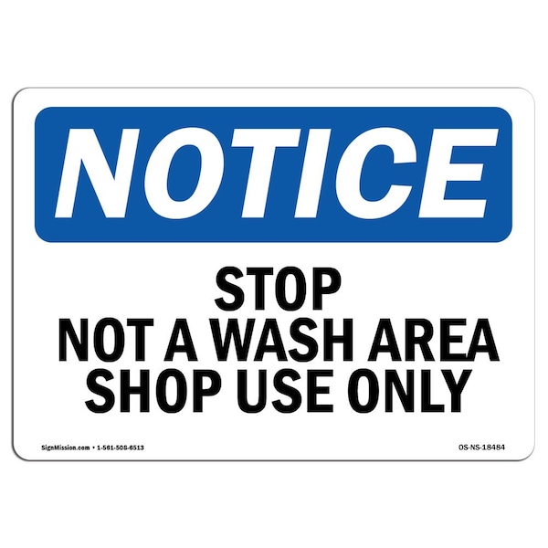 Safety Sign, OSHA Notice, 3.5" Height, Stop Not An Emergency Exit Sign, Landscape, 10PK